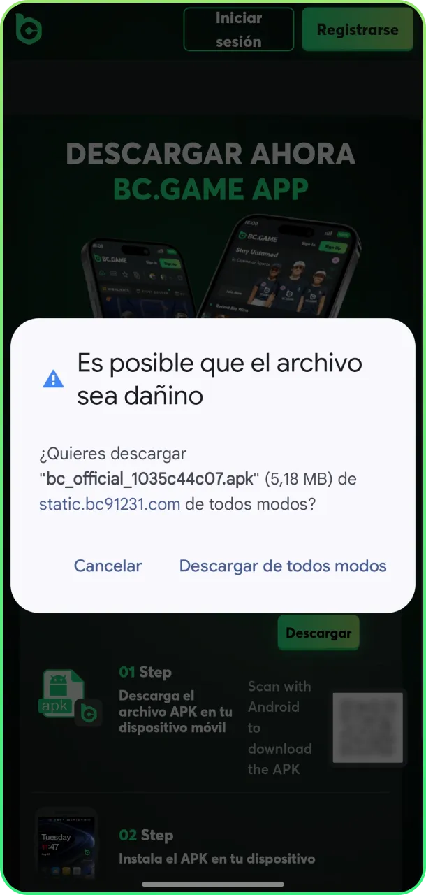 Descarga la app BC Game y empieza a ganar.