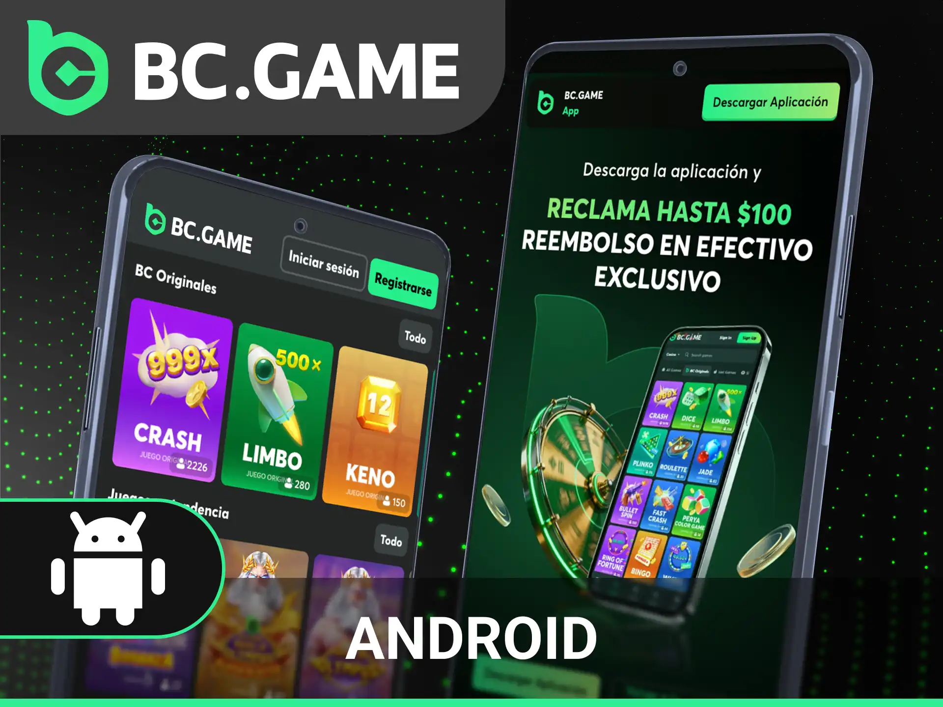 Instala la app de BC Game para Android y empieza a apostar.