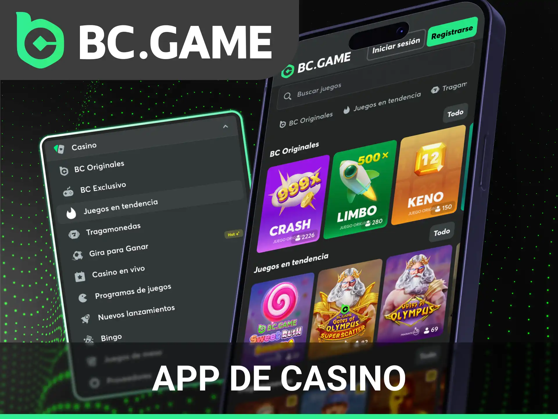 Disfruta de las mejores tragamonedas usando la app de casino de BC Game.