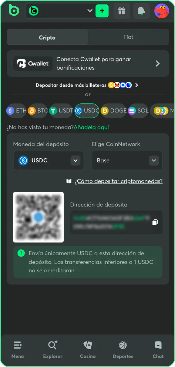 Realiza una recarga de saldo segura siguiendo los pasos sobre cómo usar un bono en BC Game.