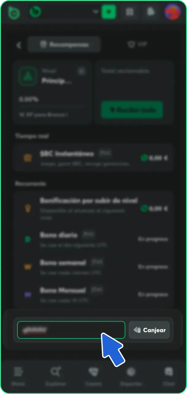 Introduce el código promocional válido para descubrir cómo usar un bono en BC Game.