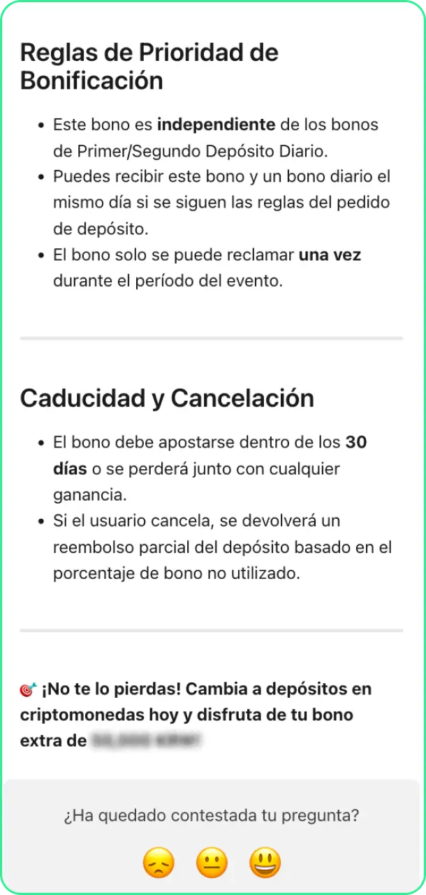 Cumple las reglas del bono jugando de forma responsable en BC Game.