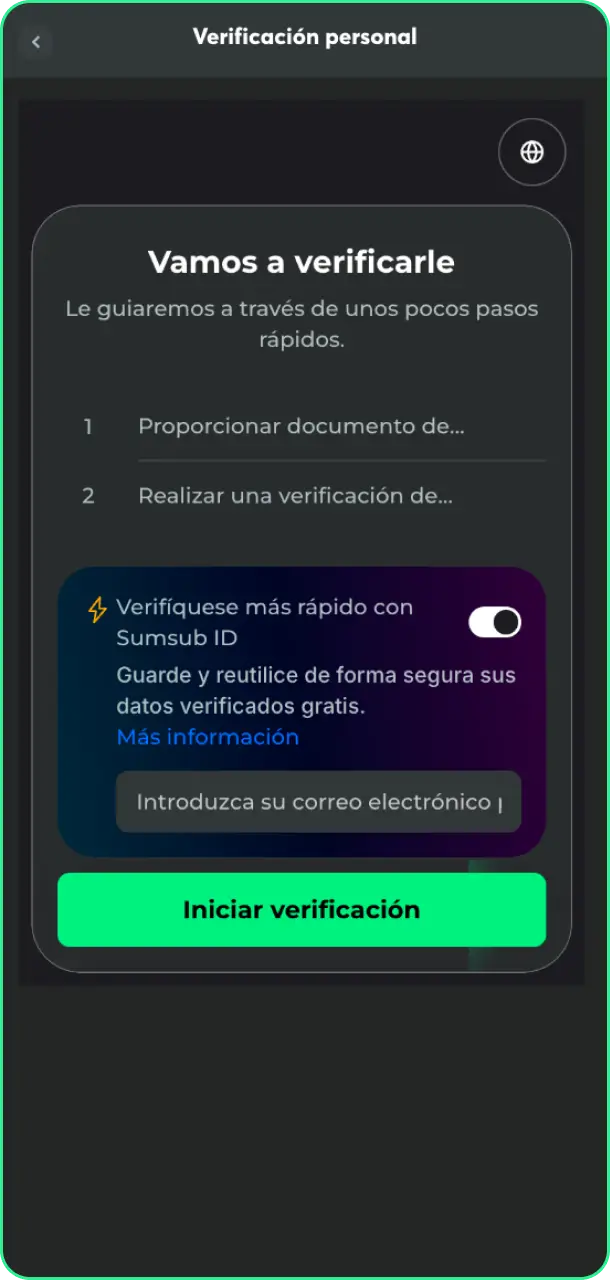 Verifica tu identidad enviando tus documentos para asegurar el bono de BC Game.