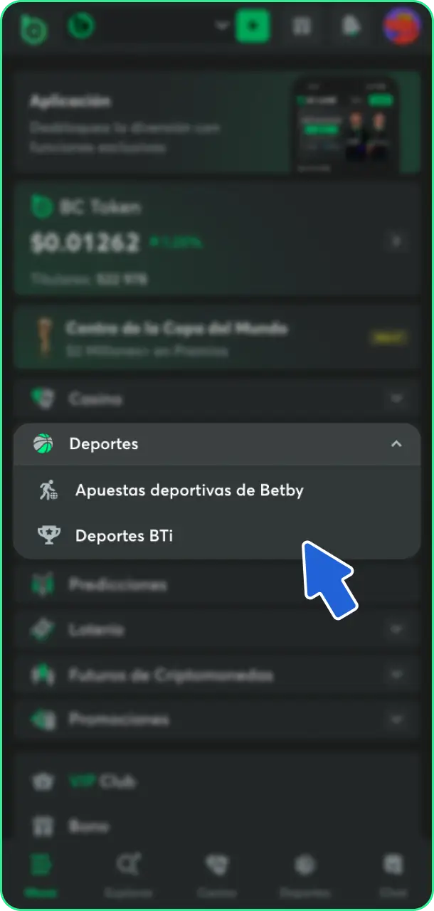 Encuentra tu partido favorito en el menú de apuestas de fútbol de BC Game.