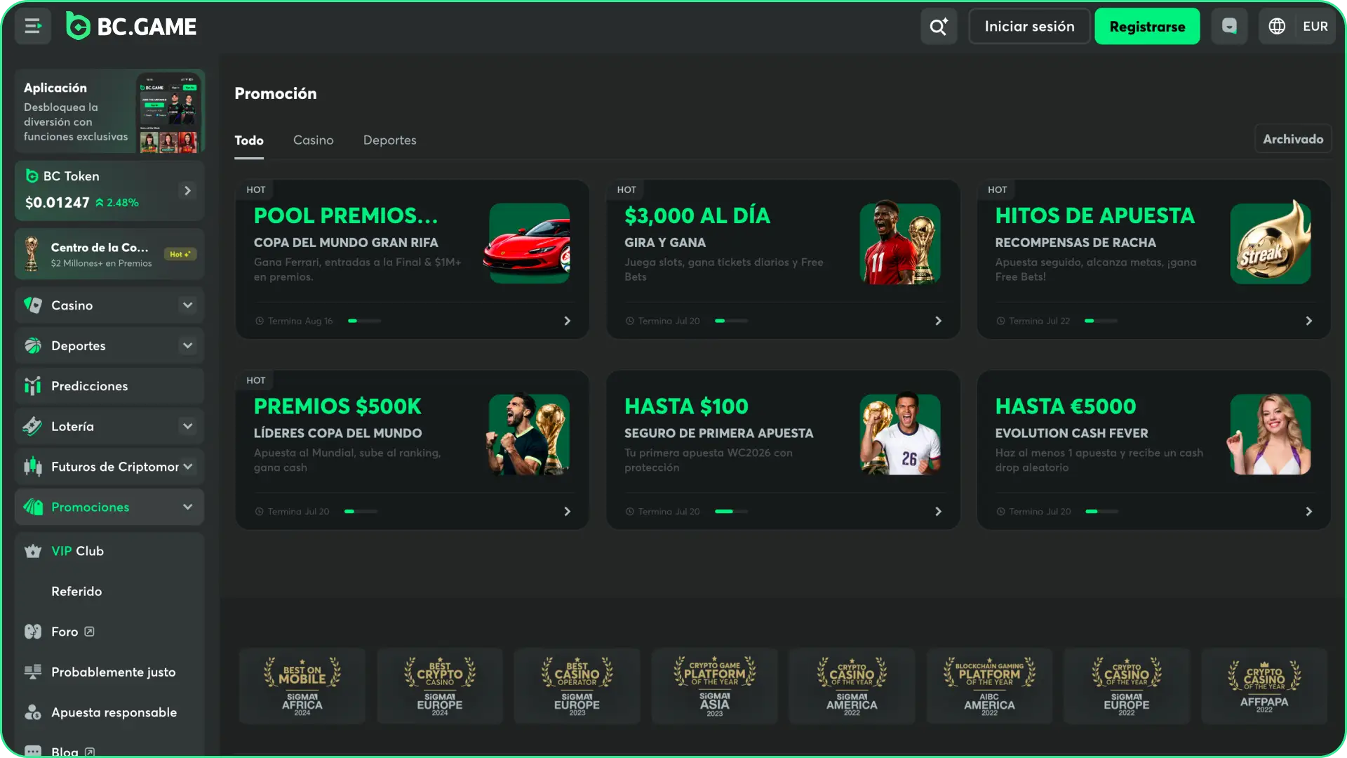Descubre los bonos disponibles en BC Game y aumenta tus posibilidades de ganar hoy.