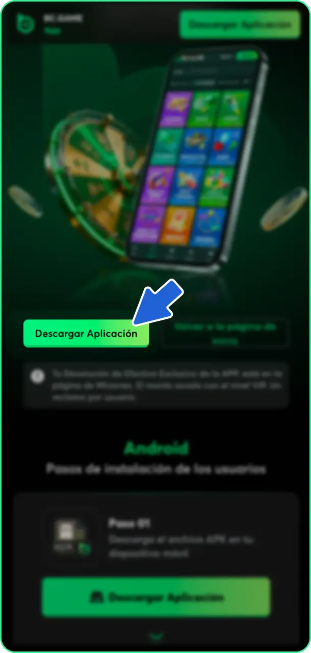 Instala desde el sitio web oficial la herramienta para tus apuestas de tenis en BC Game.